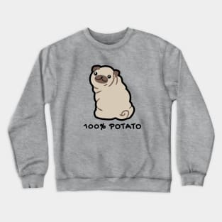 100% Potato Pug Light Crewneck Sweatshirt